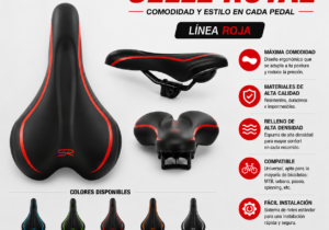 Asiento Bicicleta Selle Royal Línea Roja
