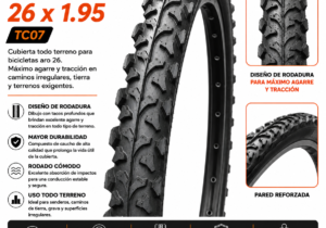 Cubierta Trazano 26 x 1.95 MTB