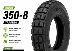 Cubierta Moto 350-8 Trasera Carrasquera