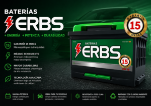 Batería ERBS 45Ah borne derecho