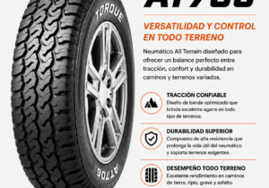 Cubierta Torque 255/60R18 AT706