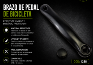 Palanca izquierda aluminio punta cuadrada negra