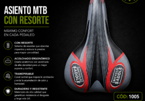 Asiento MTB Con Resorte