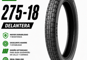 Cubierta Moto 275-18 Delantera Carrasquera