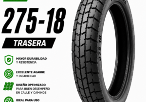 Cubierta Moto 275-18 Trasera Carrasquera
