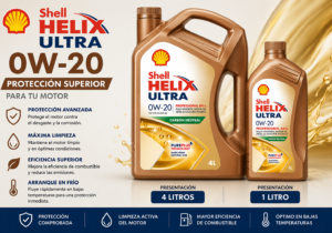 Shell Helix 0W20 4 Litros