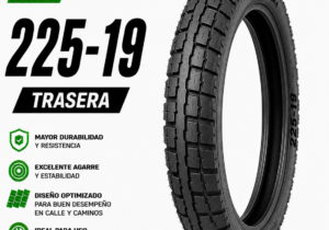 Cubierta Moto 225-19 Trasera Carrasquera