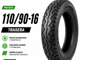 Cubierta Moto 110/90-16 Trasera Carrasquera